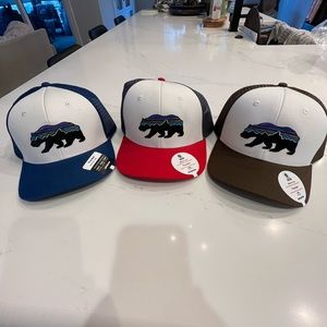Patagonia 3 NWT Bear Hats